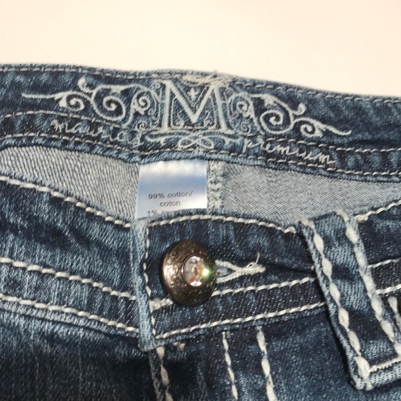 Maurices bling jeans capris 7/8 reg crops sequins - Picture 9 of 12